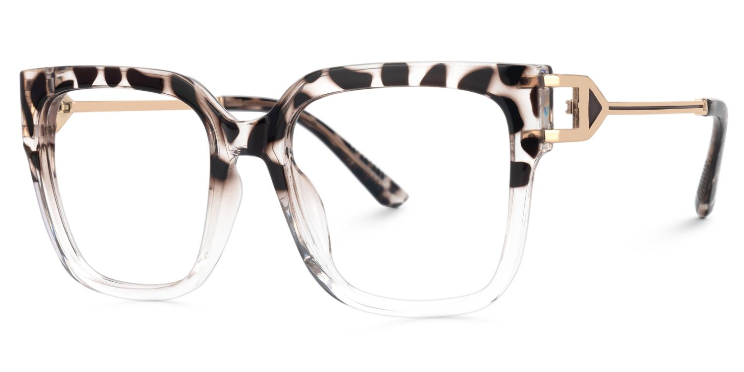 Juany Tortoise Eyeglasses with Square Shape | Zeelool Optical1