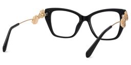 Atiesha Cateye Black Glasses4
