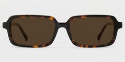 Danielle Tortoise Rectangle Glasses0