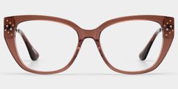 Alma Butterfly Brown Glasses0