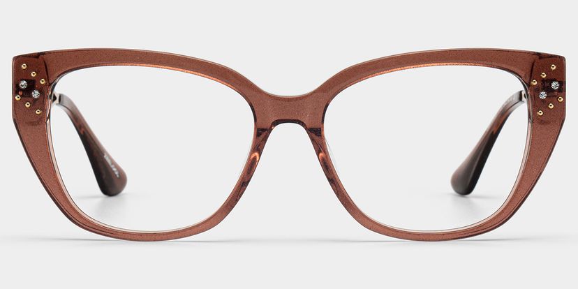 Alma Butterfly Brown Glasses