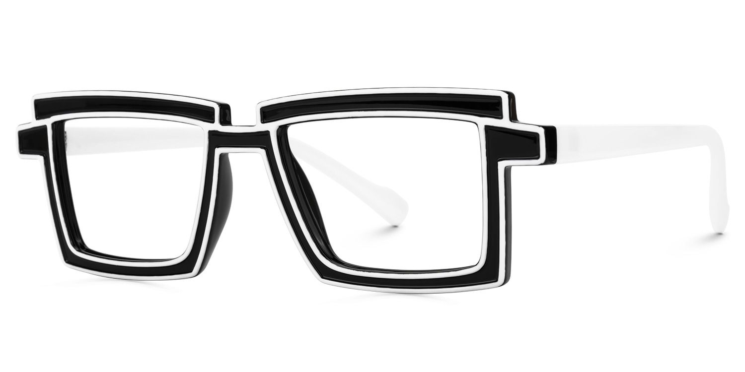 Cyberpunk-Style Zephyr Black Frame Glasses | ZEELOOL UK2