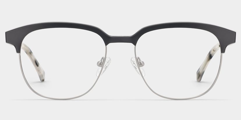 Wren Dark-Gray Browline Glasses