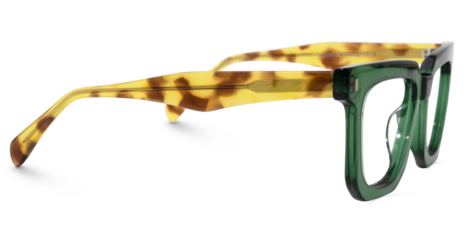 Coville Square Green Glasses2