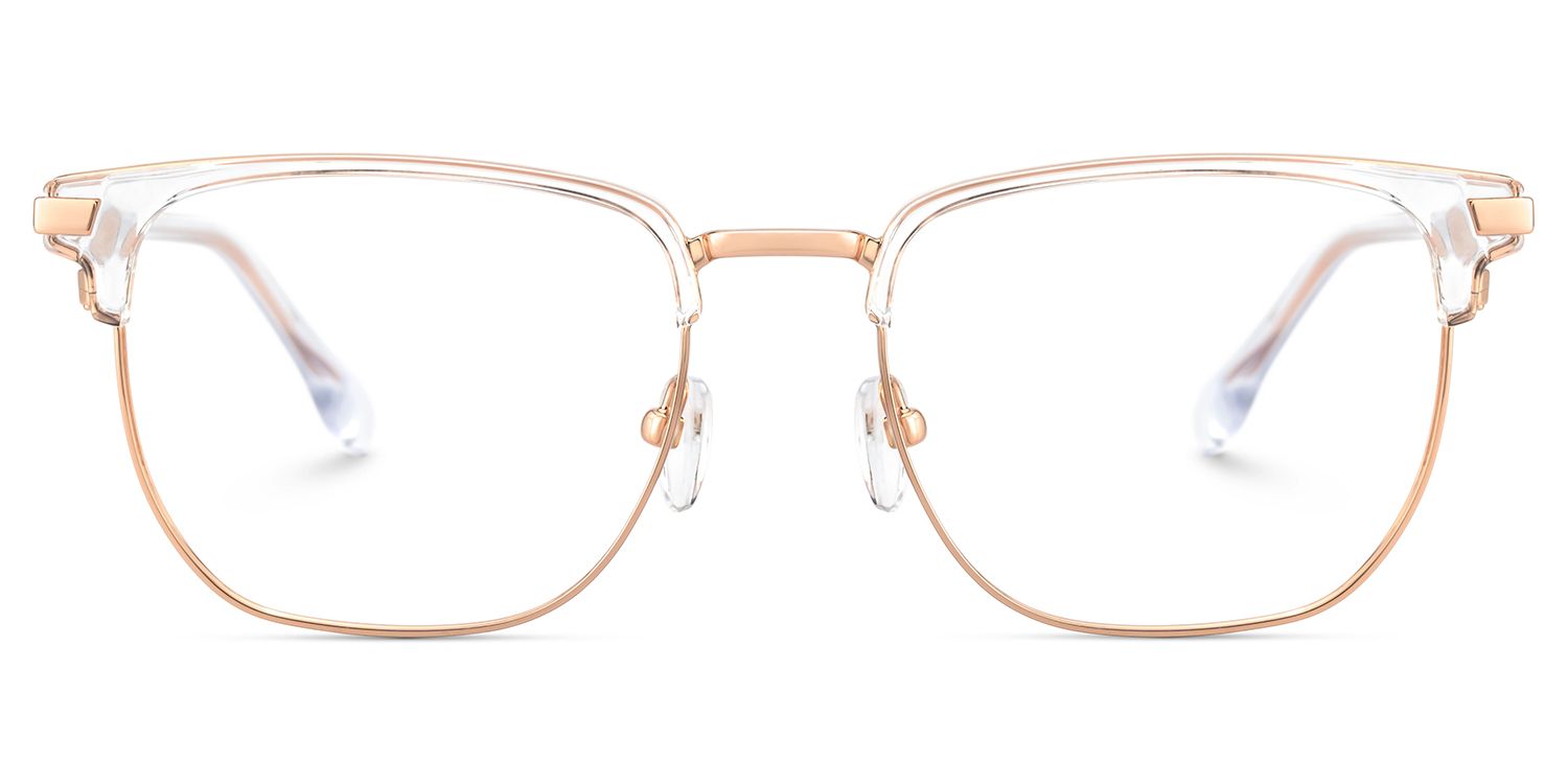 Zaira Browline Clear Eyeglasses with Wide Thin Frame0
