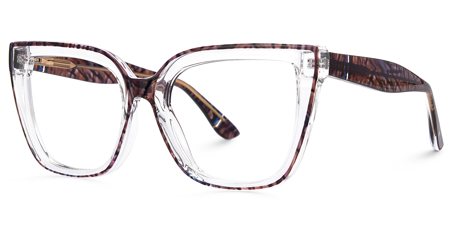 Mirta Brown Square Frame Glasses Online | ZEELOOL UK1