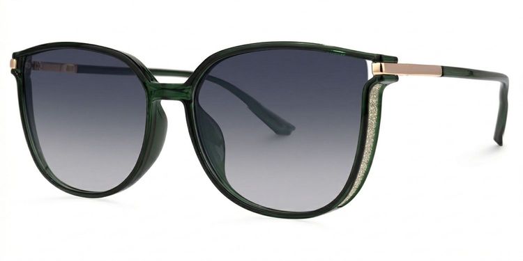 Rodz Dark-Green Square Sunglasses