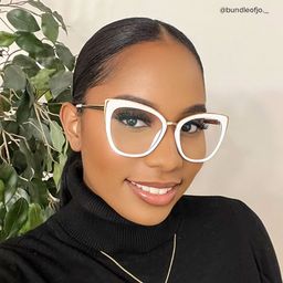 Ruiz White Cat eye Glasses7