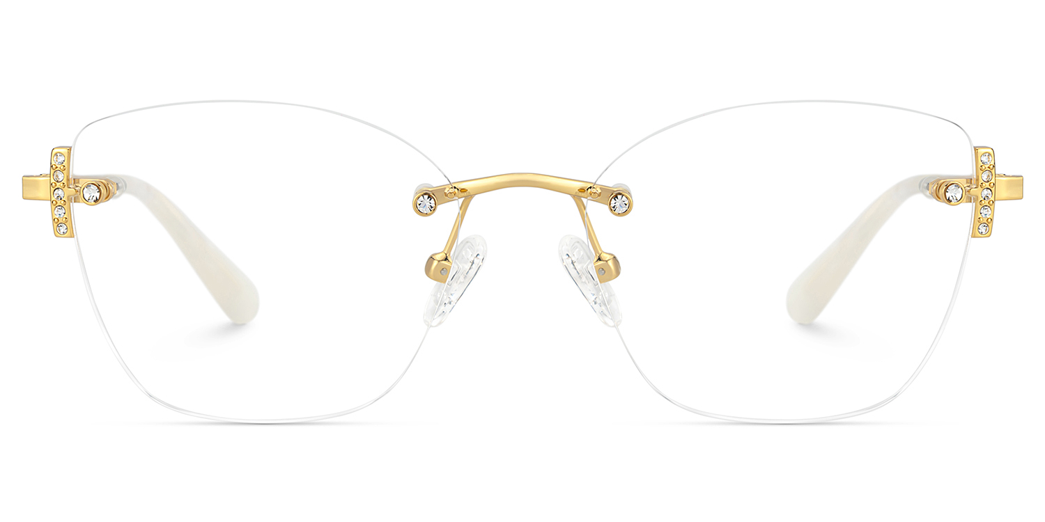 Jaxon Rectangle Gold Glasses0
