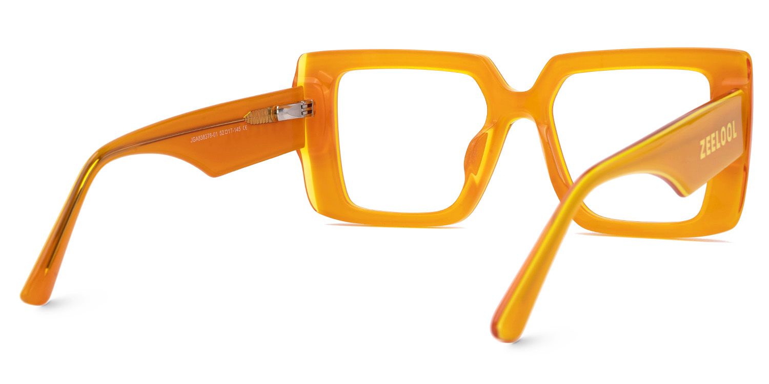 Parris Rectangle Mustard Yellow Glasses Frames3