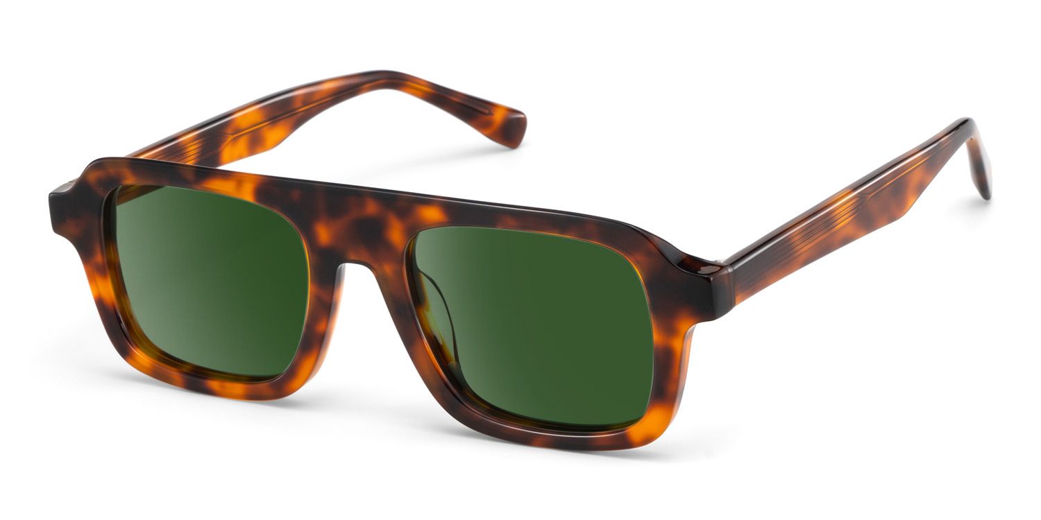 Nomad Rectangle Polarized Sunglasses in Acetate Material2