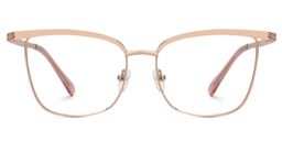 Beaty Square Rose-Gold Glasses0