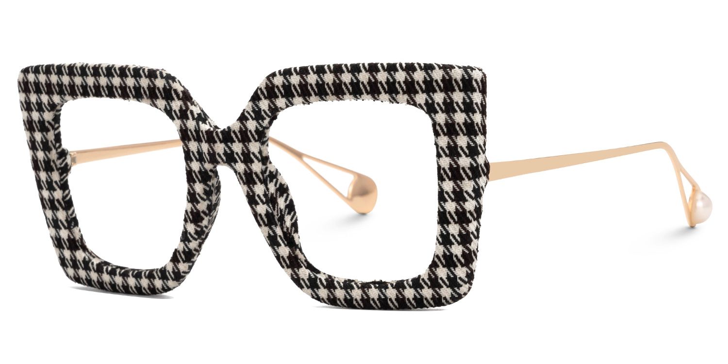 Latanya Two-Tone Eyeglasses with Square Shape | ZEELOOL UK1