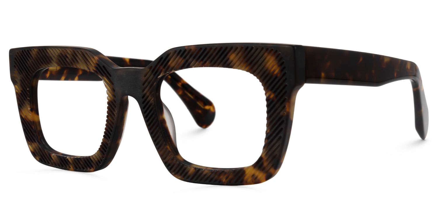 Keisa Square Tortoise Eyeglasses & Frame Glasses1
