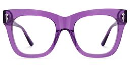 Grabar Square Purple Glasses0