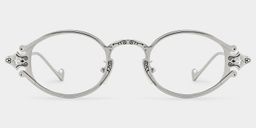 Serena Oval Silver Glasses0