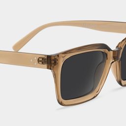 Grover Beige Rectangle Sunglasses4