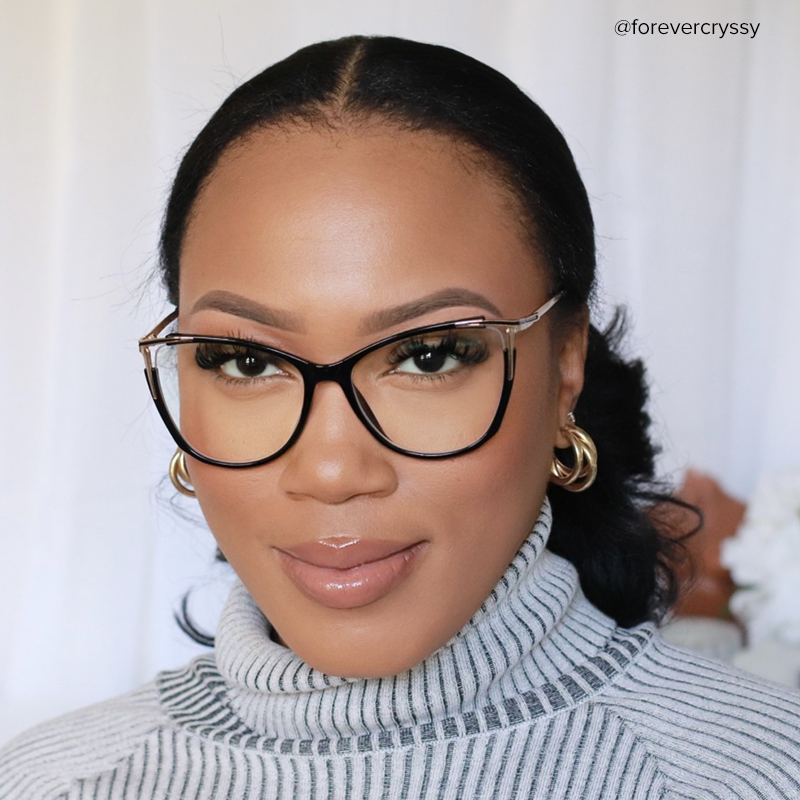 Yomary Cateye Black Glasses11