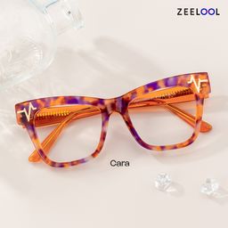 Cara Butterfly Orange Glasses4