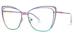 Lorenzen Iridescent Cat eye Glasses1
