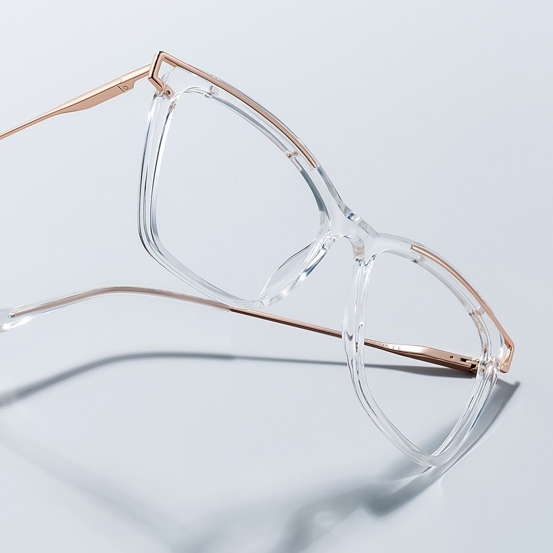 Krystle Square Clear Frame Glasses | ZEELOOL UK0