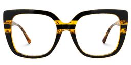 Brenda Square Tortoise Glasses0