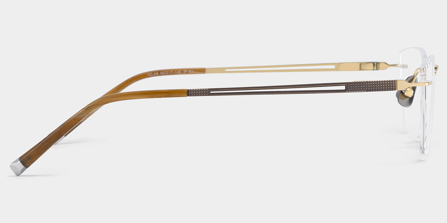 Ella Cat eye Gold Frame Eyeglasses for Woman| ZEELOOL UK5