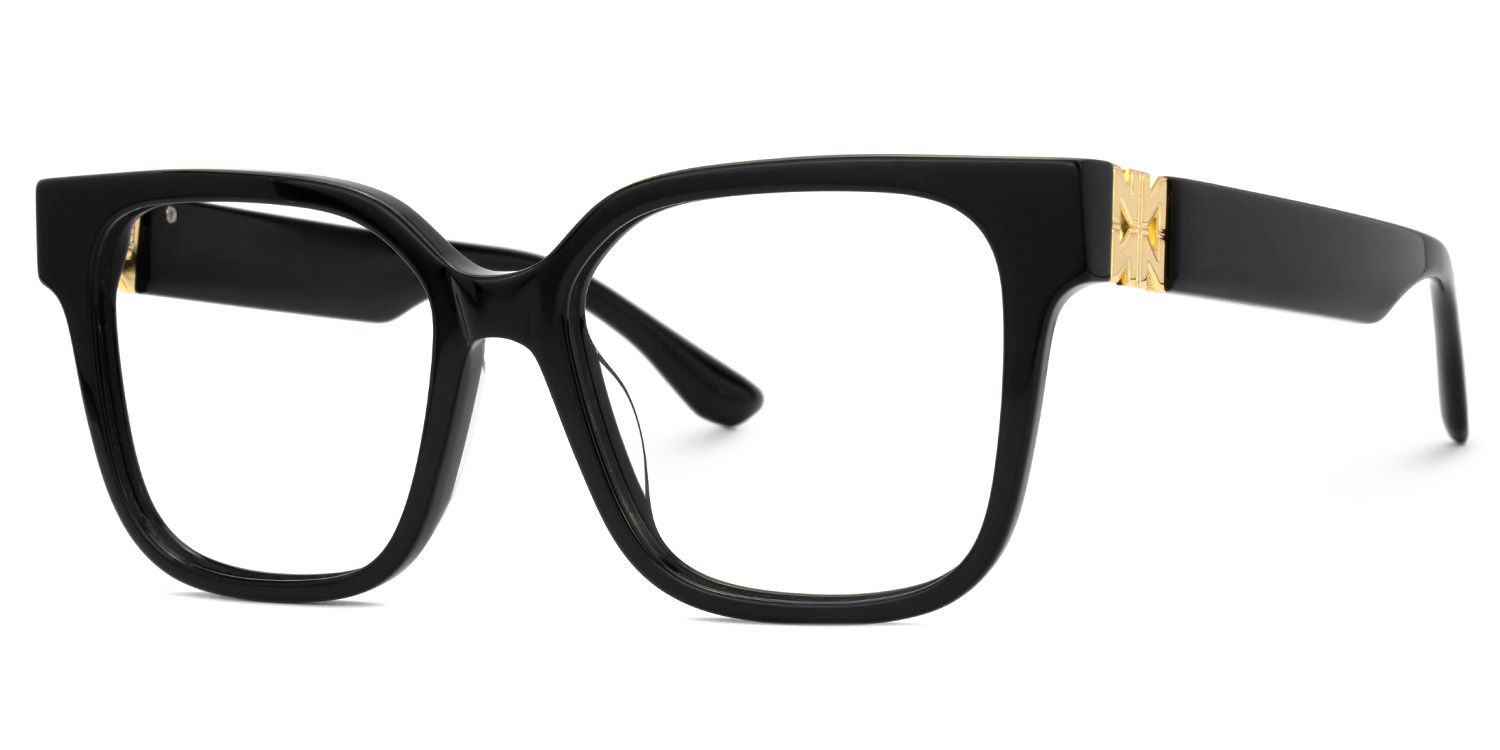 Kerri Oversized Black Square Glasses | ZEELOOL UK1