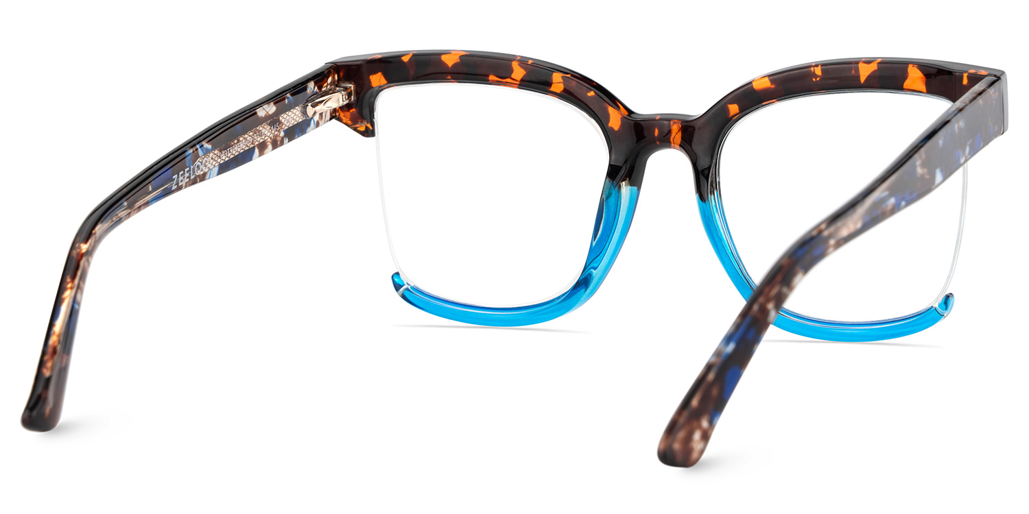 Cadogan Blue-tortoise Square Prescription Glasses | ZEELOOL UK5
