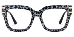 Lidia Square Gray Leopard Glasses1