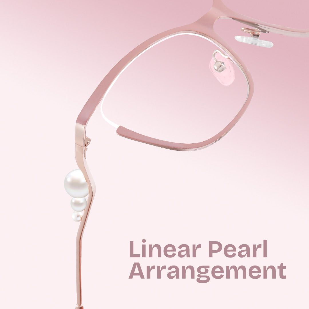 Aria Eyeglasses in Round Pink Frame | ZEELOOL UK1