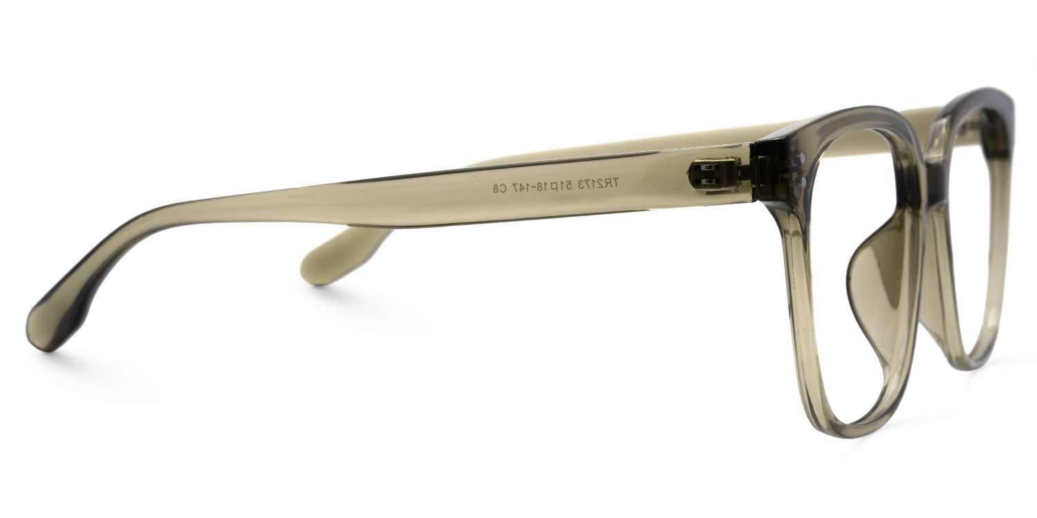 Oglesby Square Blue Light Blocking Glasses Matte Green Frame2