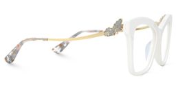Elida Butterfly White Glasses3