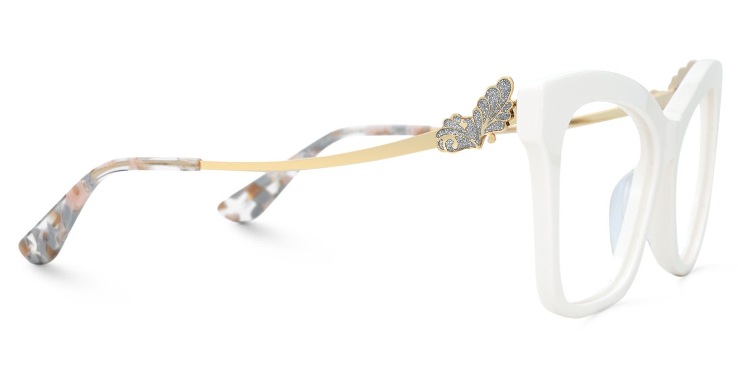 Elida Big White Glasses on sale | ZEELOOL UK3