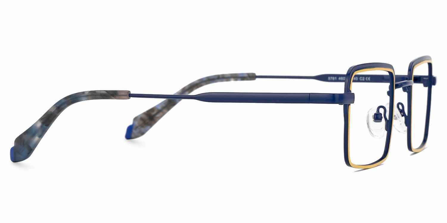 Rachele Yellow Eyeglasses with Square Shape | ZEELOOL UK2