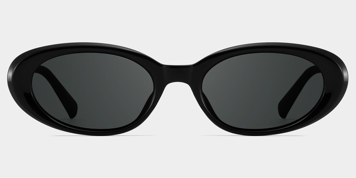 Zion black Frame Polarized Sunglasses with oval Style Online | ZEELOOL UK1