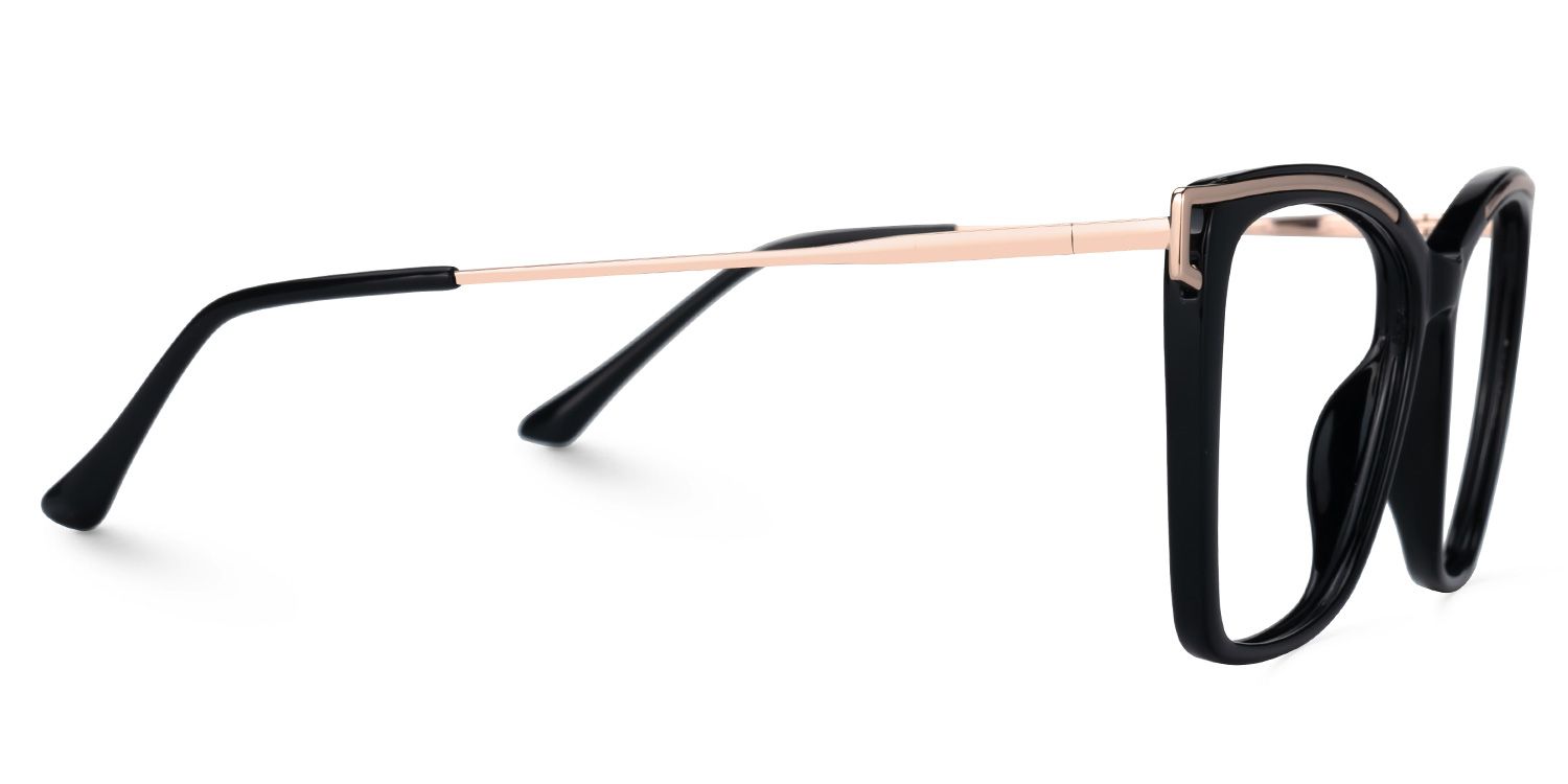 Krystle Square Black Eyeglasses and Glasses Frames4