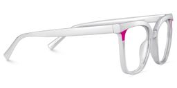 Dazzler Silver Pink Square Glasses4