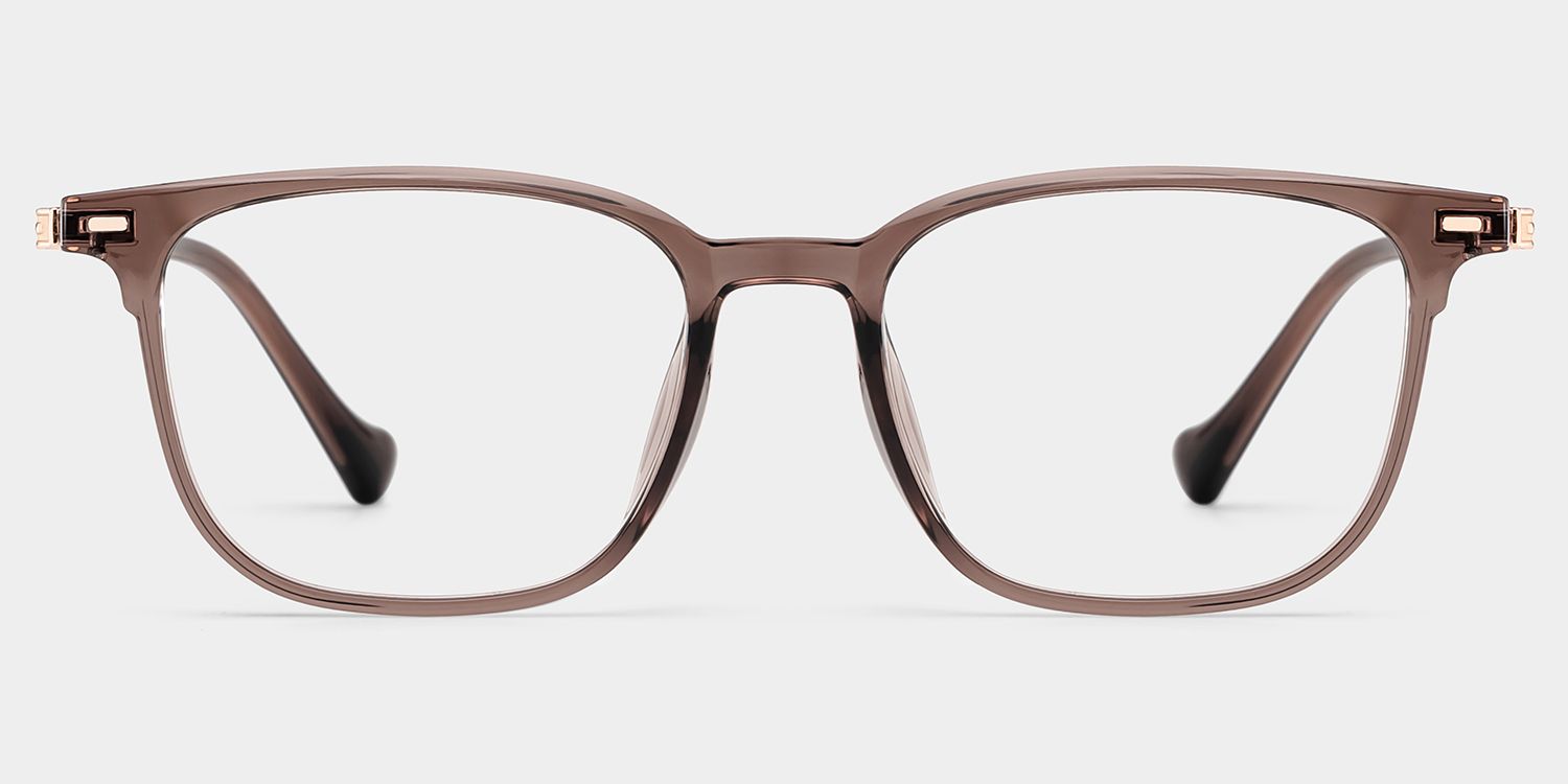 William Rectangle Brown Glasses Frames for men | ZEELOOL0