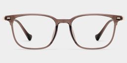 William Rectangle Brown Glasses0