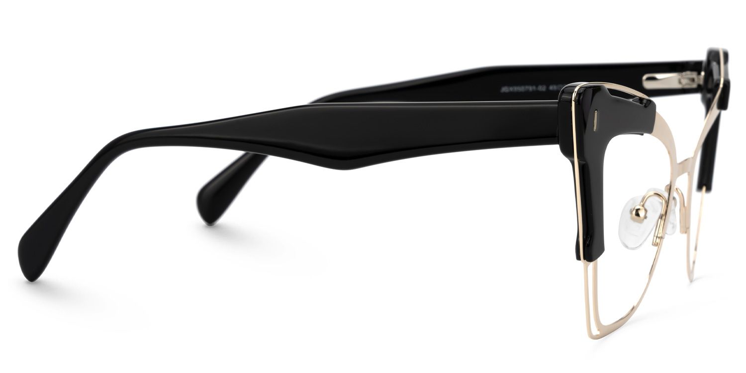 Talbert Sides Talbert Designer Eyeglasses in Cateye Black Frame