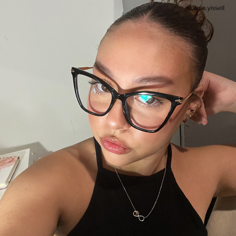 Hilary Butterfly Black Glasses8