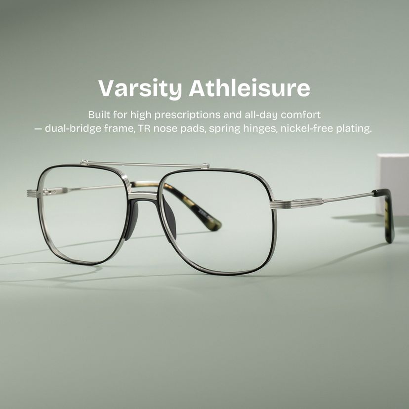 Poppy Black Aviator Glasses