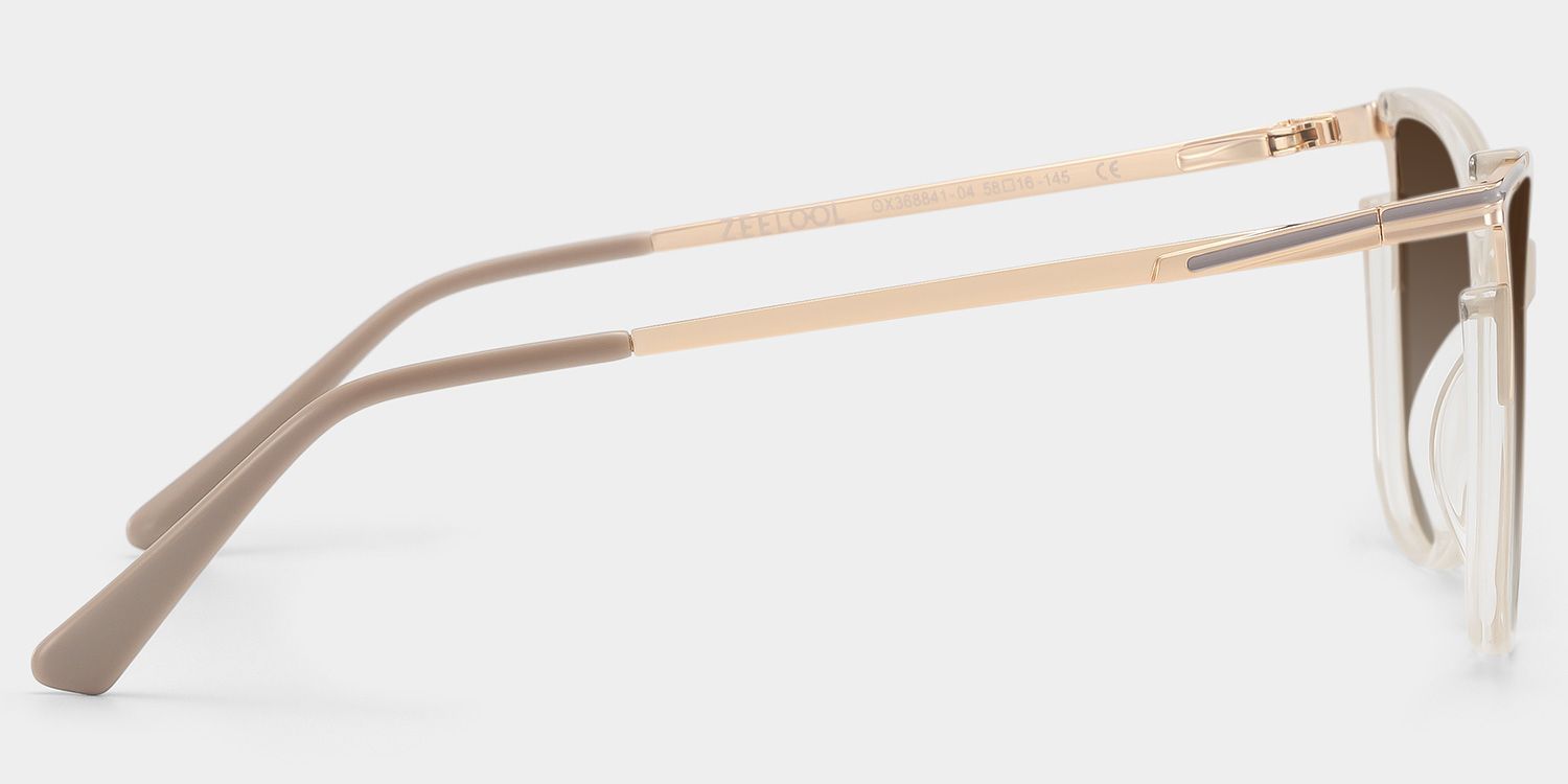 Yomary Cat Eye Khaki Full Rim Sunglasses | ZEELOOL UK3