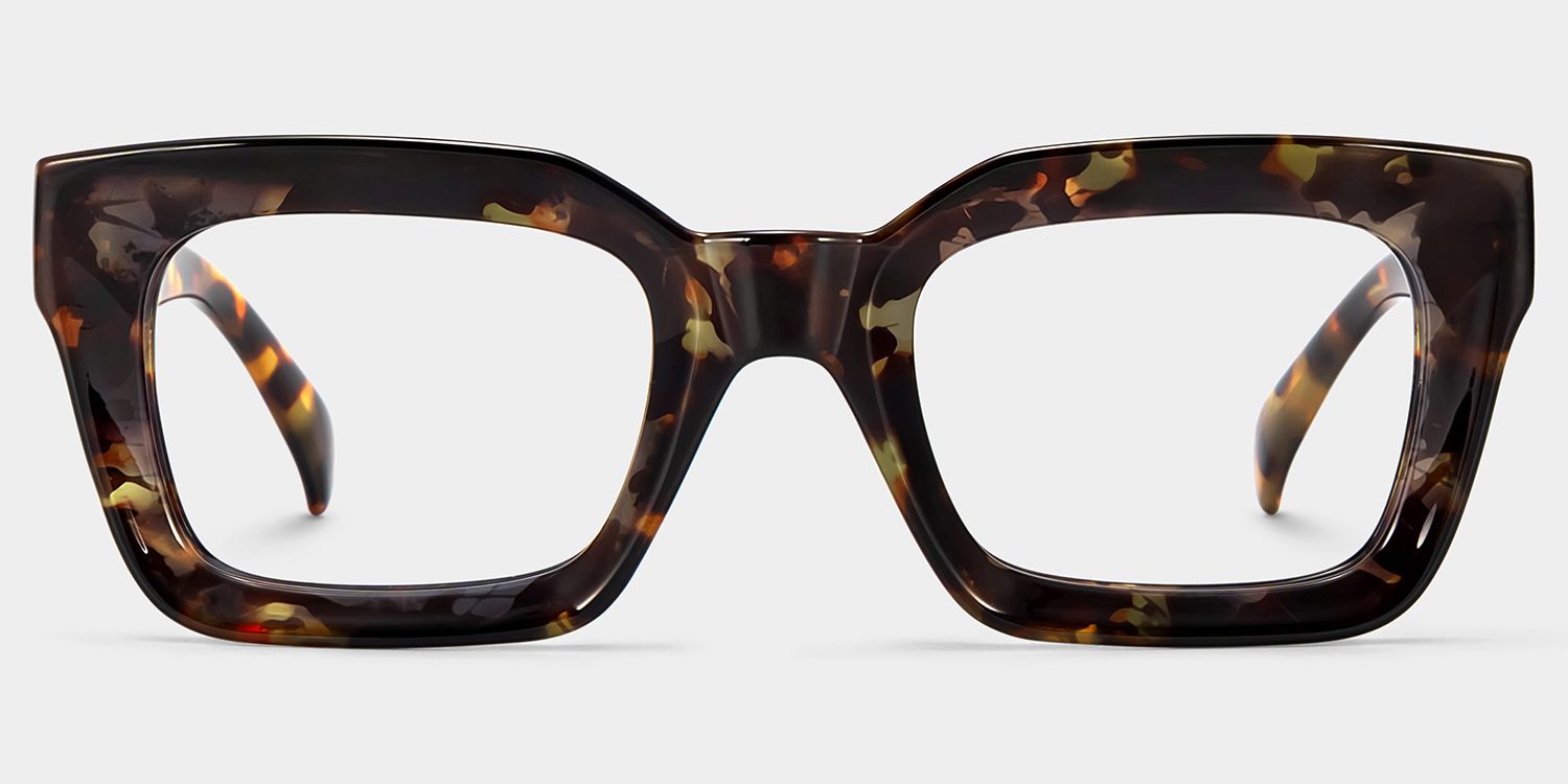 Nevaeh Square Tortoise Eyeglasses For Women and Men0