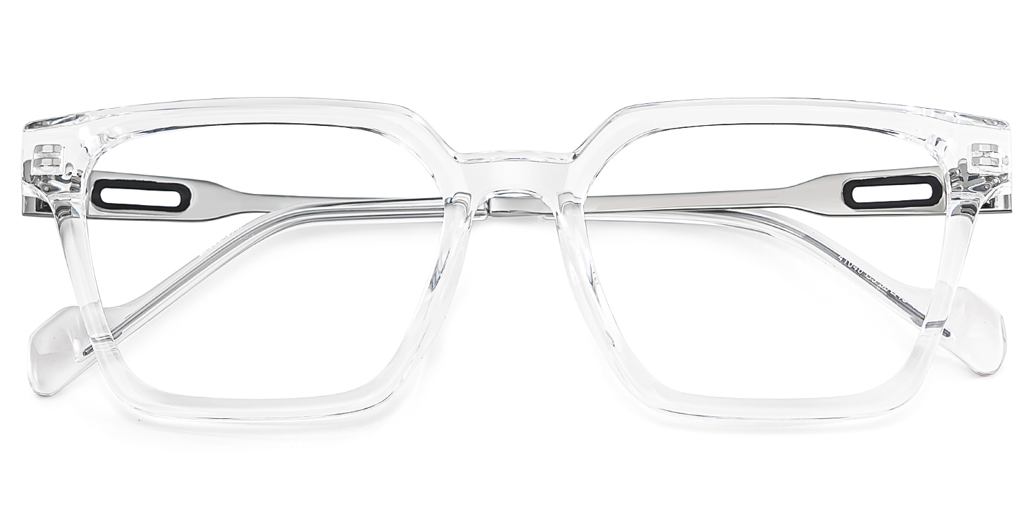 Mabel Eyeglasses in Square Clear Frame | ZEELOOL UK2