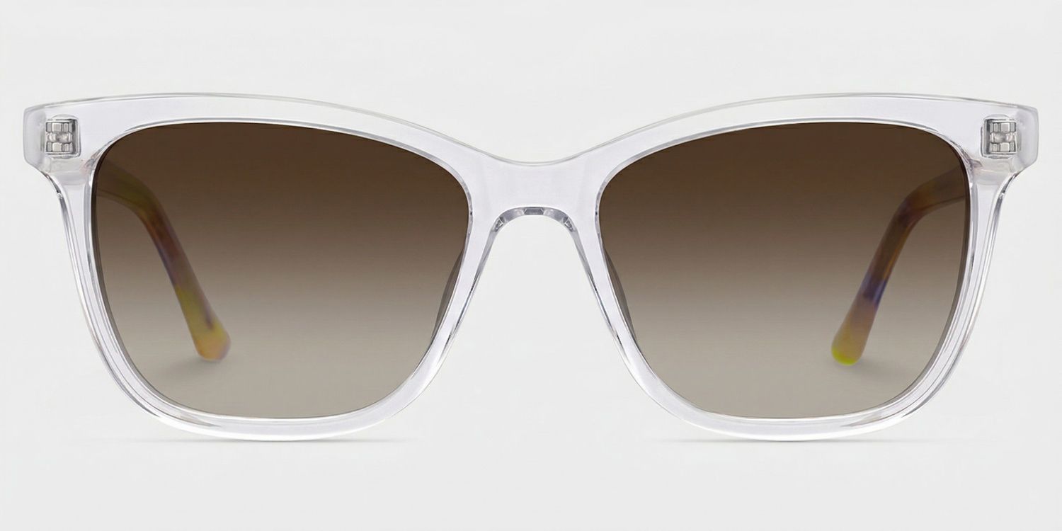 Faith Mixed Clear Rectangle Frame Sunglasses | ZEELOOL UK0