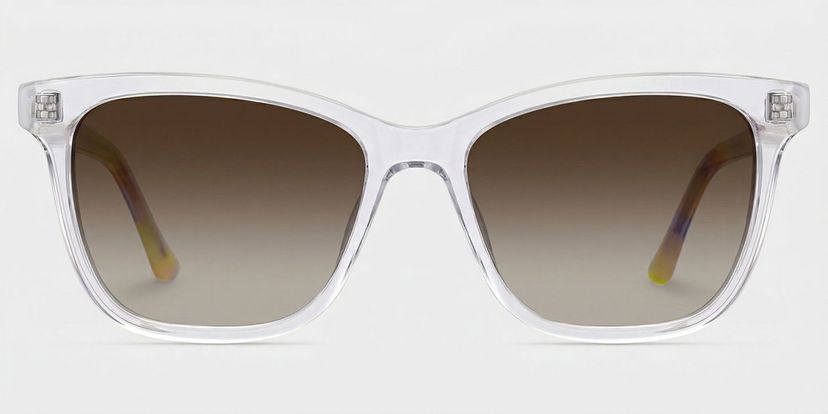 Faith Clear Rectangle Sunglasses