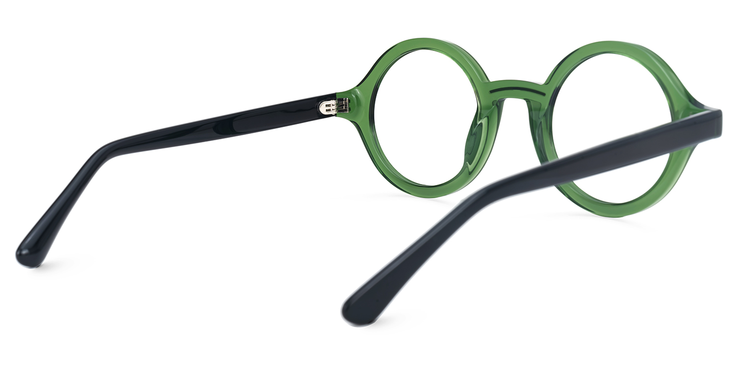 Netini Round Green Glasses3