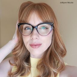 Alivia Cat Eye Purple Glasses5